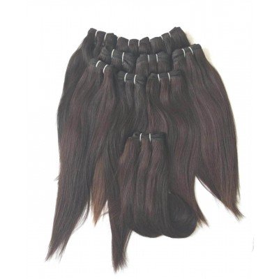 Brazilian Virgin Hair Straight,100% Human Hair Extensions Natural Color